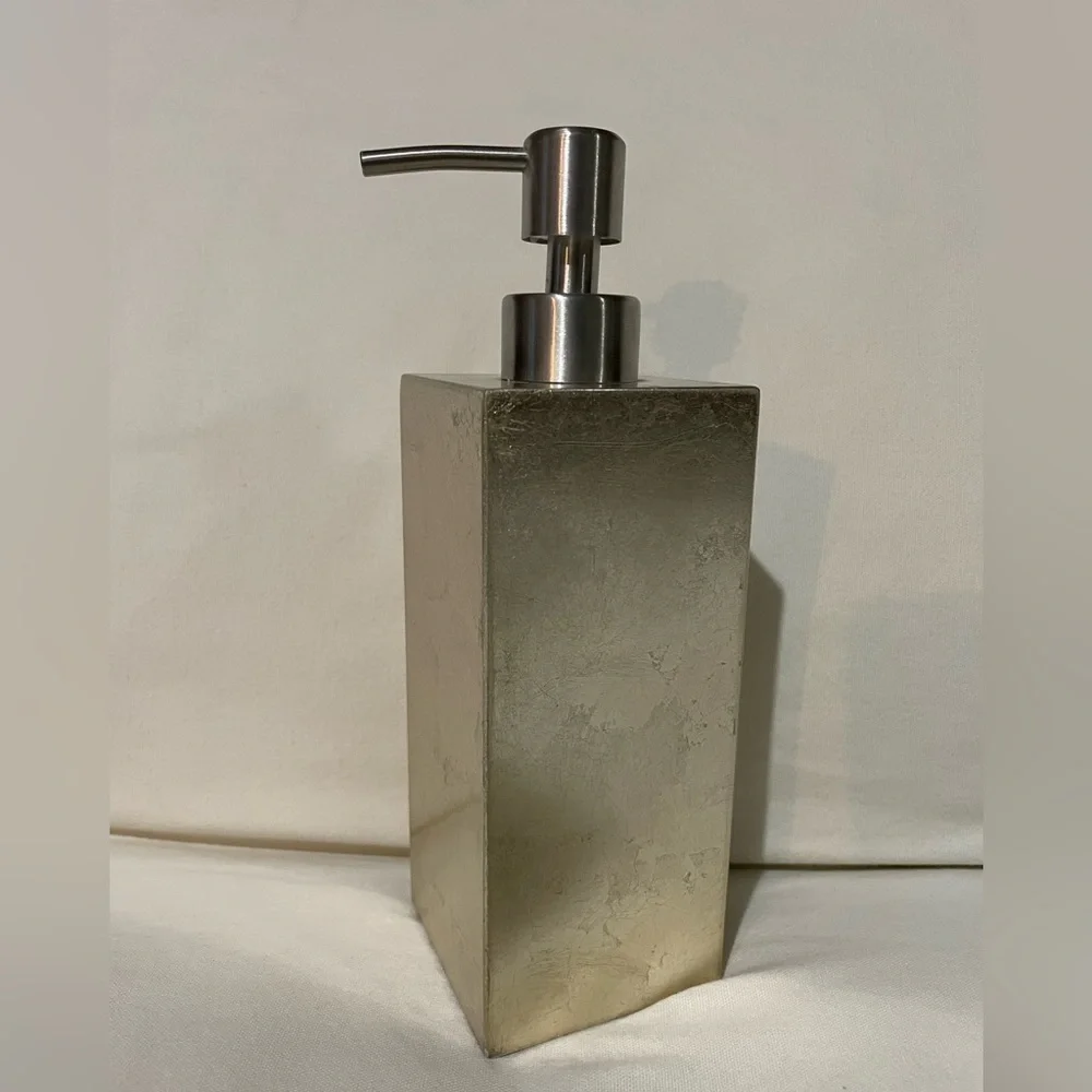 West Elm Silver Lacquer Soap Dispenser